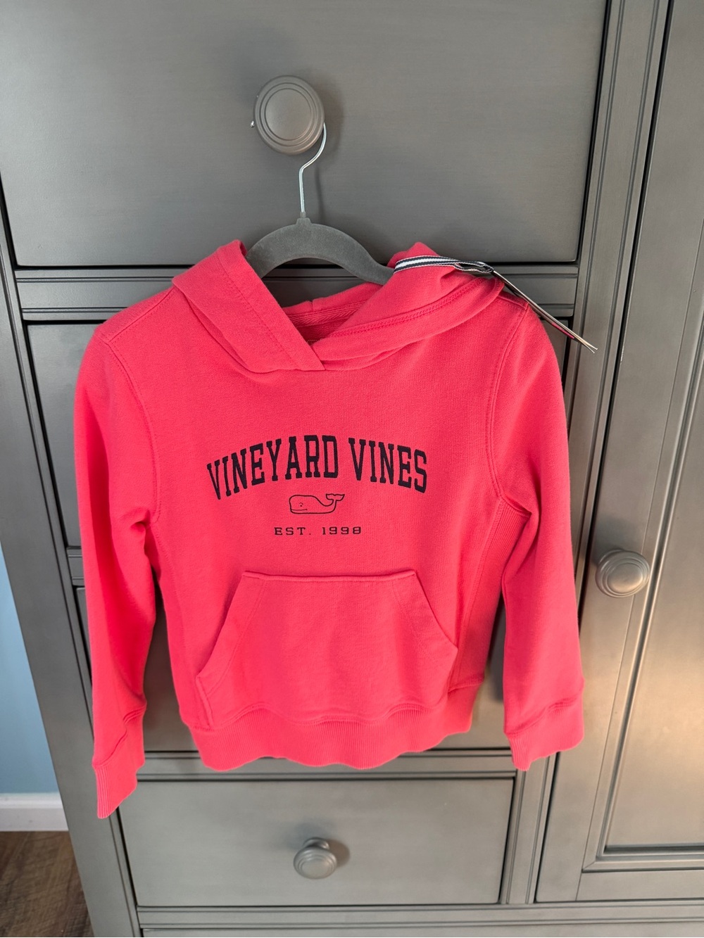 Vineyard Vines Kids Coral-Red Hoodie Sweatshirt